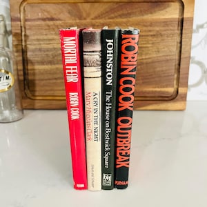 Lot of 4 Vintage Book Club Hardcover Books 1980’s | Thriller | Mystery | Free Shipping