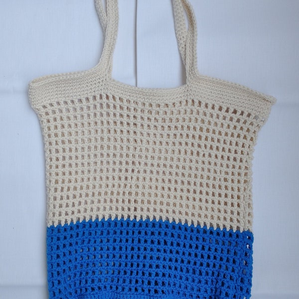 Häkelnetz, Baumwollnetz, Einkaufsnetz, Markttasche, Shopper, Handarbeit, Häkelarbeit