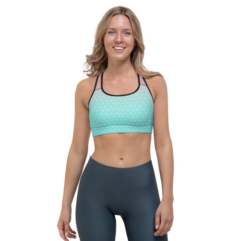 Geometric Premium Sports bra