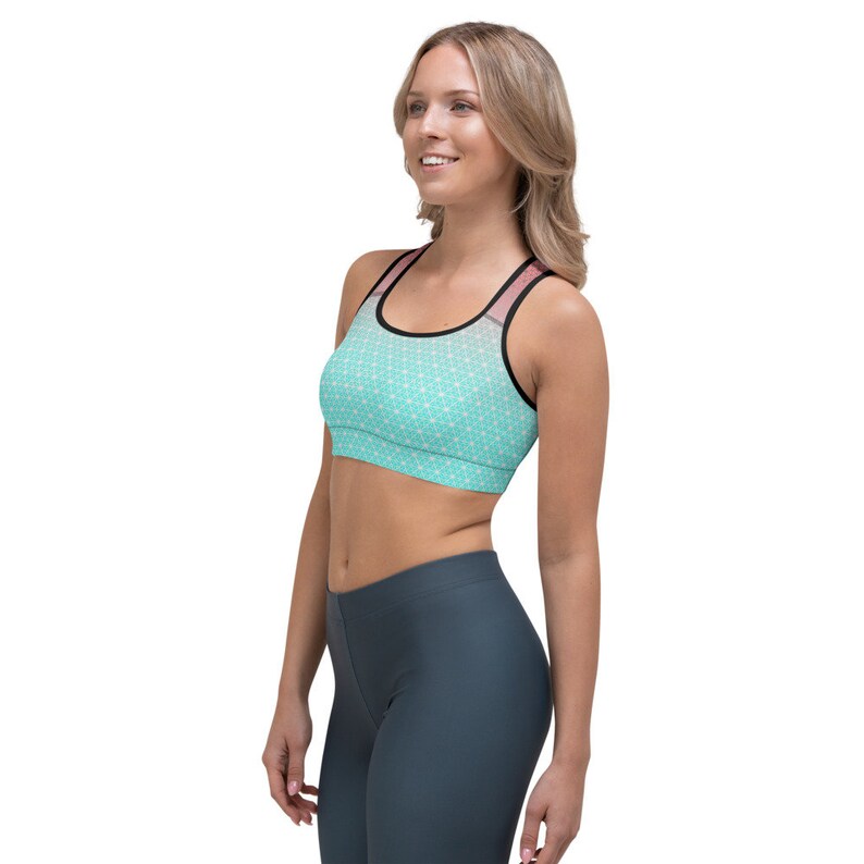 Geometric Premium Sports bra