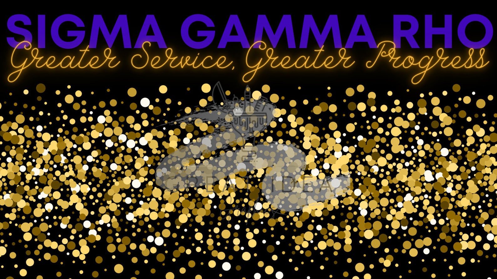 Sigma Gamma Rho Zoom Background Virtual Background Sgrho Blue and Gold