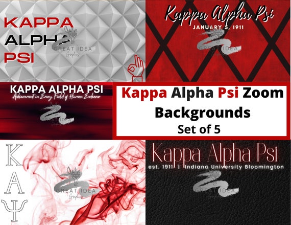Kappa Alpha Psi Zoom Background Background K A Psi - Etsy