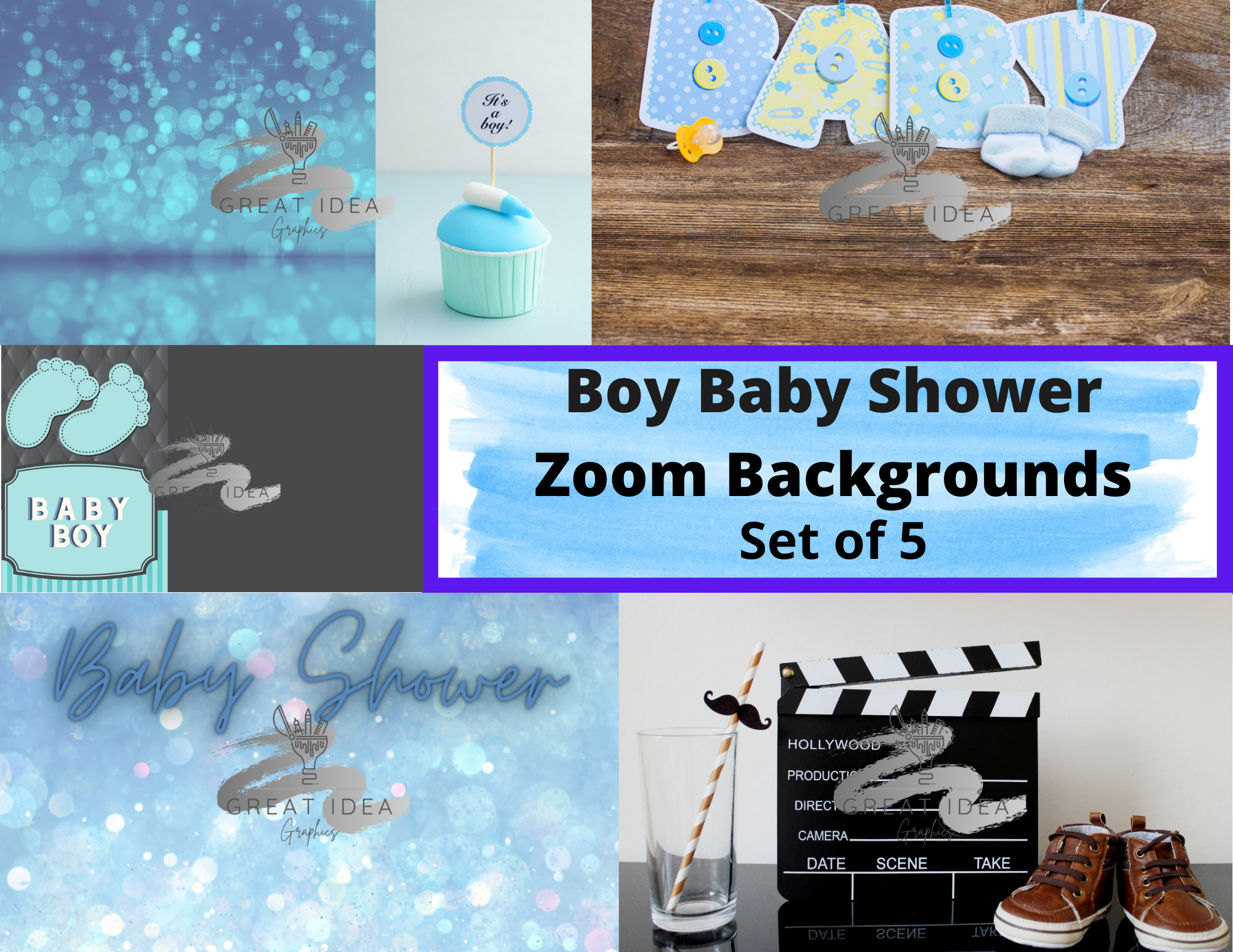 Buy Zoom Background Baby Shower Online In India India