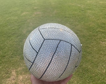 Decoração de Vôlei com Strass – Presente Esportivo Brilhante para Jogadores de Vôlei