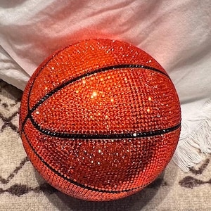 Custom Bling Basketball – Handmade Rhinestone Crystal Basketball Decor & Gift/Media Day/Banquet/Sports
