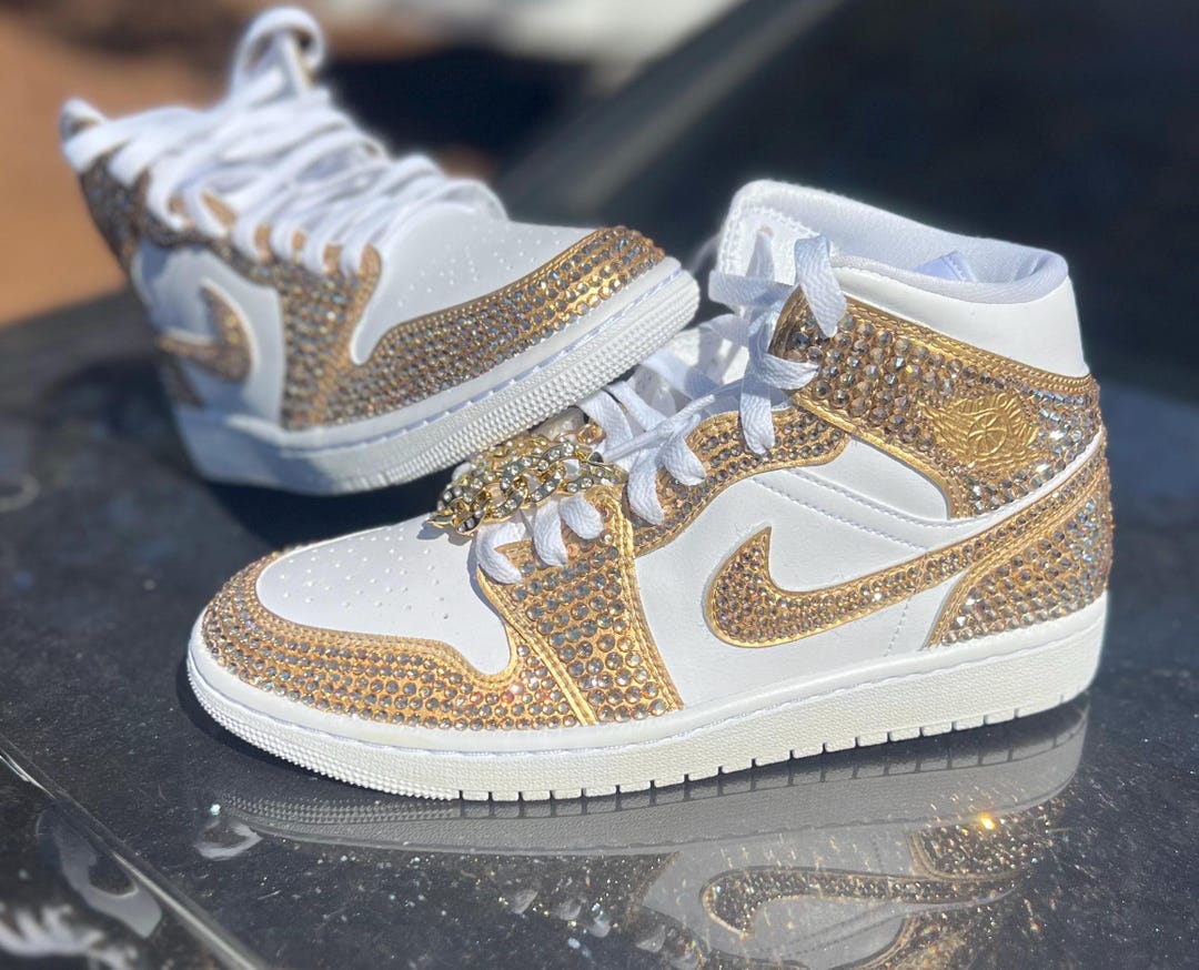 blinged out jordans