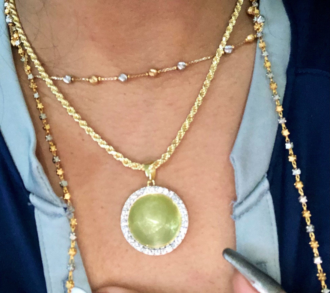 Real Diamond Memory Pendant 1/5 Cttw Natural Diamonds Nickel Etsy