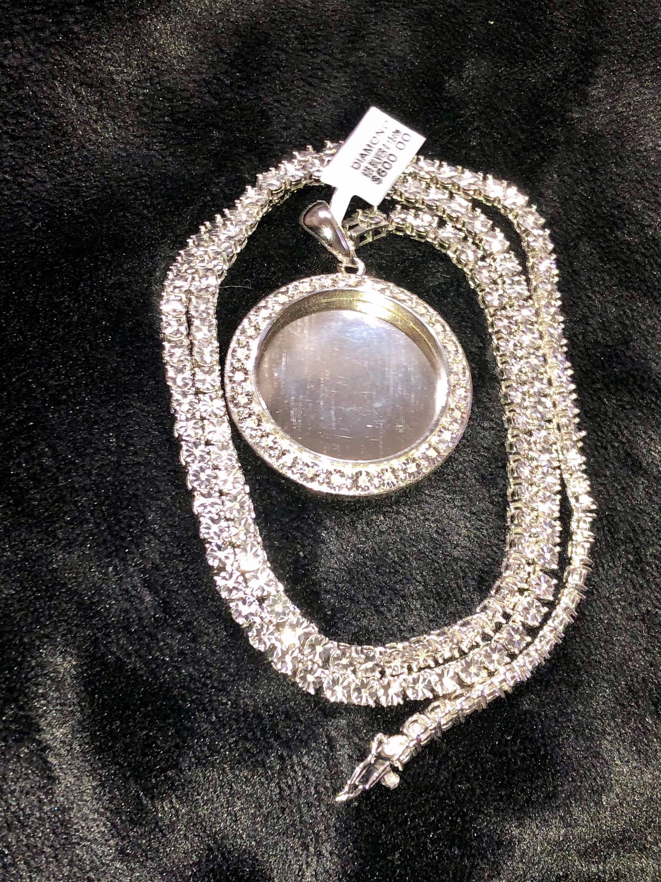 Real Diamond Custom Memory Pendant 