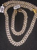 Men’s real diamond Cuban link solid chain & matching Bracelet set w/ Real Diamonds 100% natural diamonds Etsy buyer protection included SALE 