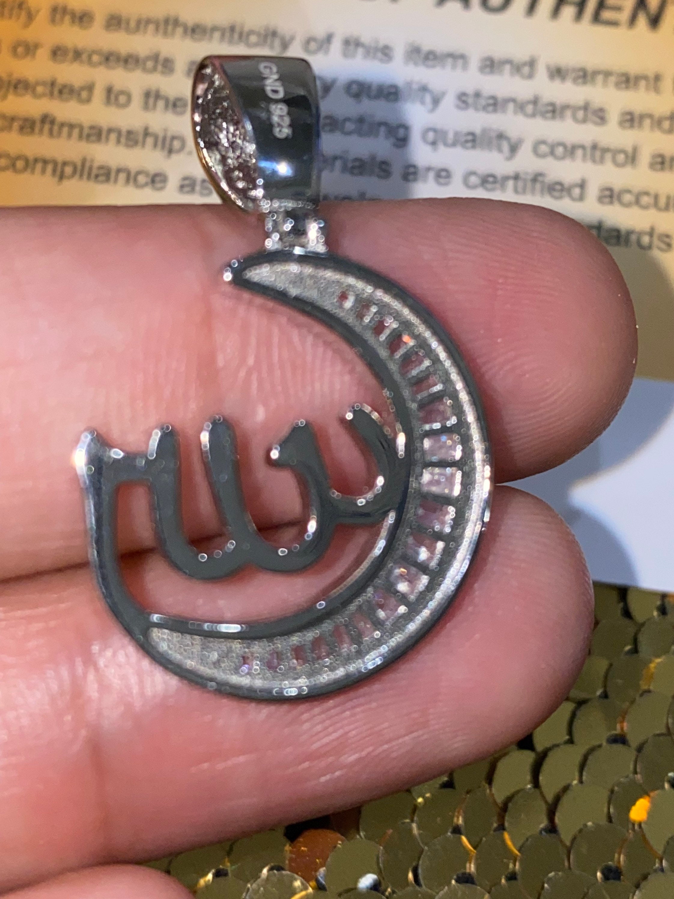 VVS Stunning Allah Pendant for Men or Women Beautiful Etsy