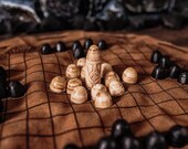 Hand Carved, Wooden Viking Hnefatafl Set - Tafl Games - Strategy Board Game - Nordic Celtic Tablut, Chess - Birthday Gift, Home Decor, Tavl