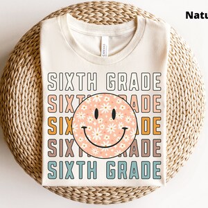 Sixth Grade Teacher Shirt, Teacher Shirt, 6th Grade Teacher TShirts, Retro Teacher Shirt, Vintage Sixth Grade Tee, Back to School Shirt