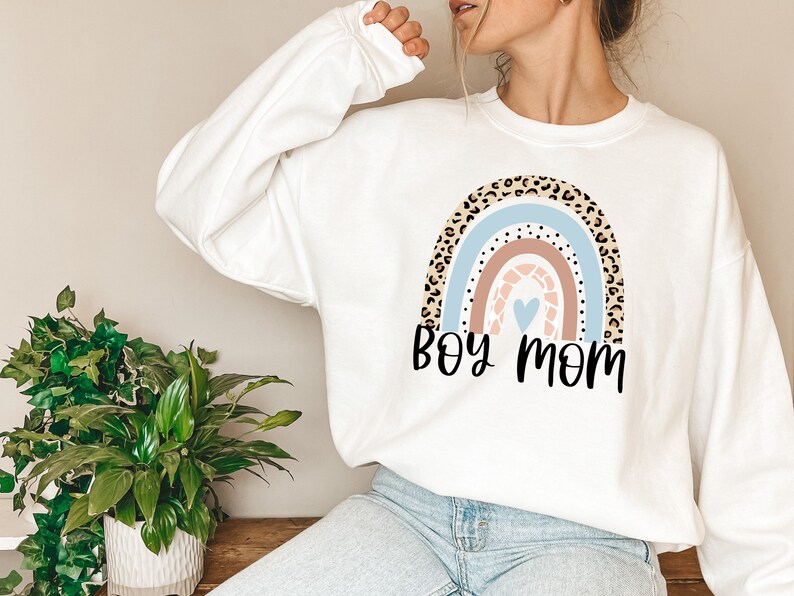 Boy Mom Sweatshirt Boy Mom Shirt Boy Mama Sweatshirt Boy Etsy