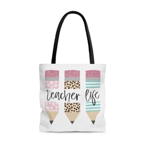 Teacher Tote Bag, Teacher Life Tote Bag, Teacher Gift, Teacher Appreciation, Gift For Teacher, Teacher Gifts, Gift For Teachers