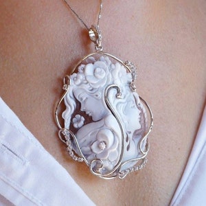 Authentic cameo necklace hotsell