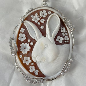 Cameo personalisiert, Porträt Cameo, Halskette Cameo, made in Italy, Weihnachtsgeschenk, made in Italy, personalisiertes handgemachtes Geschenk, Weihnachtsgeschenk Crystals Silver