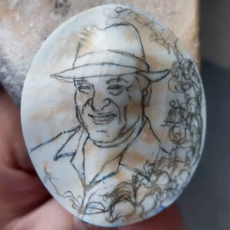 Cameo personalisiert, Porträt Cameo, Halskette Cameo, made in Italy, Weihnachtsgeschenk, made in Italy, personalisiertes handgemachtes Geschenk, Weihnachtsgeschenk Bild 5
