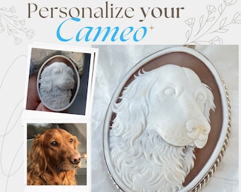 Cameo personalisiert, Porträt Cameo, Cameo Halskette, made in Italy, Jubiläumsgeschenk, made in Italy, personalisiertes handgemachtes Geschenk, Hochzeitsgeschenk