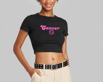 Custom Zodiac Shirt Gift for her, crop top/T-Shirt,