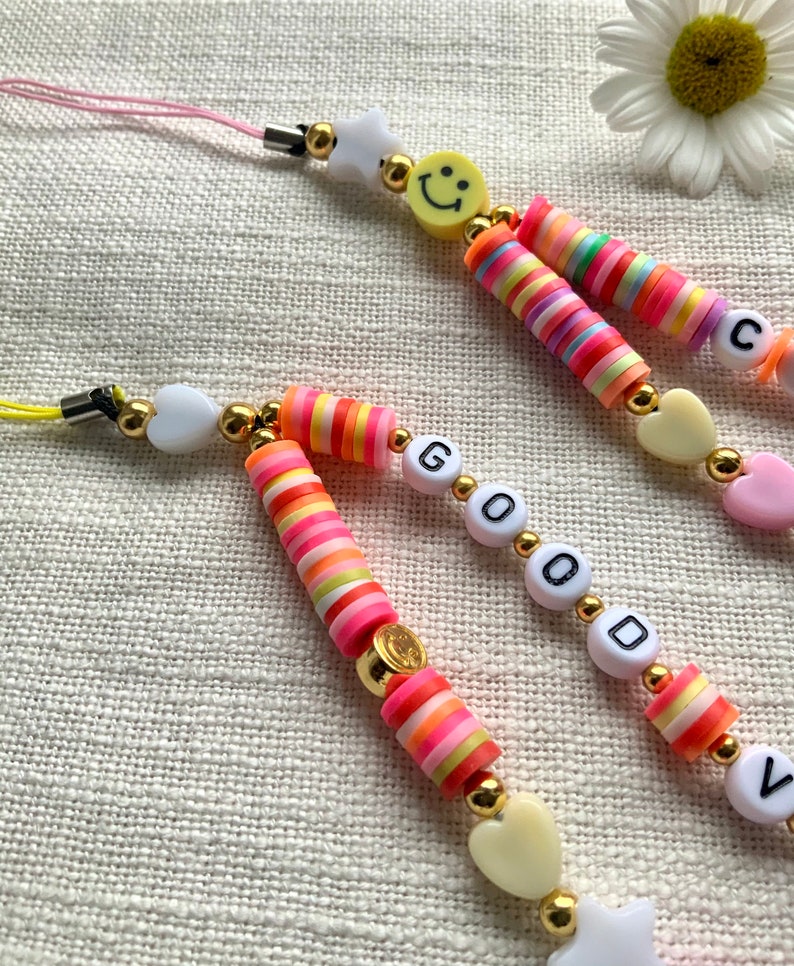 Phone Chain / Phone Strap With Beads / Phone Charme | Etsy