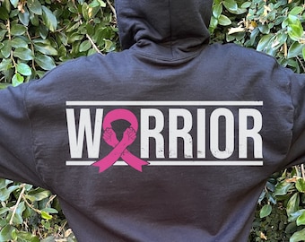Breast Cancer Warrior Sweatshirt, Breast Cancer Fighter Shirt, Breast Cancer Support Shirt, Breast Cancer Gift, Breast Cancer Awareness