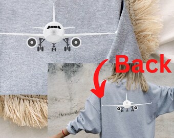 Airplane Sweatshirt Pilot Shirt Stewardess Sweater Aviation Sweatshirt Airplane Lover Travel Shirt Airplane Mechanic Flying Sweatshirt Trip