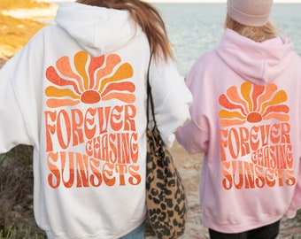 Sunset Hoodie Sunset Summer Hoodie Coconut Girl Clothes Y2K Hoodie Preppy Clothes Beachy Sweater Ocean Inspired Style Mermaidcore Sweatshirt