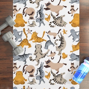 Yoga Mat, Chakra Yoga, Cat Yoga Mat, Large Yoga Mat, Non Slip Yoga Mat,  Rubber Yoga Mat, Thai Mat, Hot Yoga Mat, Mediation Mat