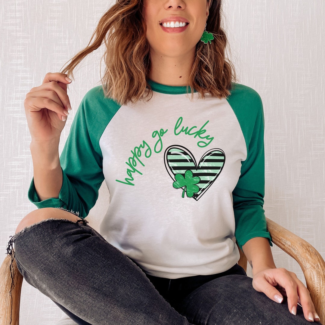 Buy Women's St. Patrick's Day Saint Paddy Drunk Shirt Lucky Charm Shamrock Clover Irish Women V-neck T-shirt Online In India - Foto 13