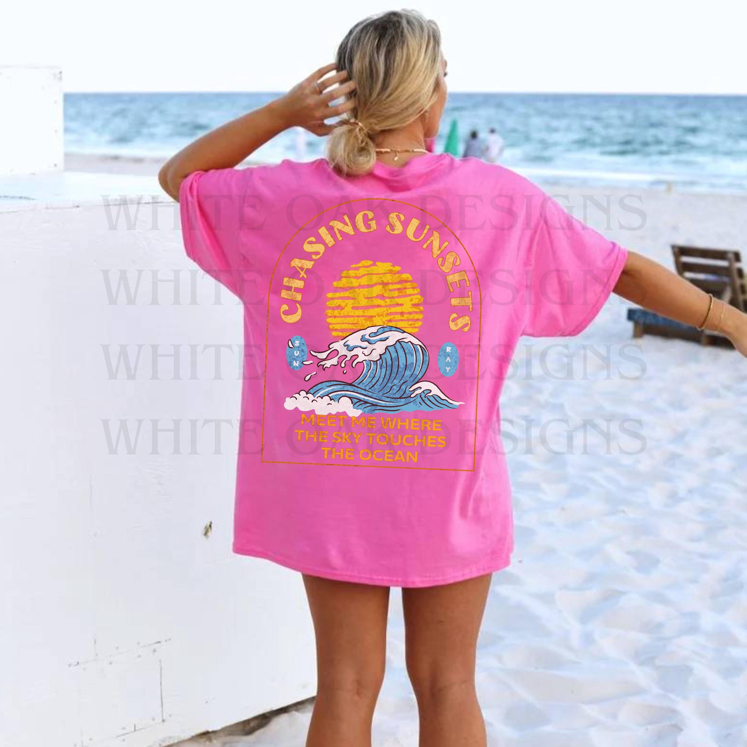 Sunset Chaser Shirt Beachy Summer Shirt Meet Me at Sunset Tshirt