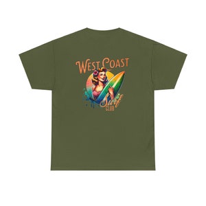 Camisa de playa de la costa oeste Ropa de chica de coco Camiseta de verano de moda Camiseta de surf retro Camiseta gráfica de gran tamaño Ts Mermaidcore Ocean Insipred Ropa preppy imagen 7