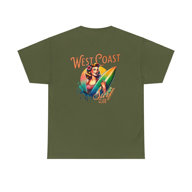 Camisa de playa de la costa oeste Ropa de chica de coco Camiseta de verano de moda Camiseta de surf retro Camiseta gráfica de gran tamaño Ts Mermaidcore Ocean Insipred Ropa preppy imagen 7