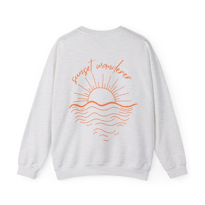 Sunset Sweatshirt Beachy Sweatshirt Coconut Girl Clothes Ocean Inspired Style Aesthetic Sweats Trendy Beachy Shirt Sunset Chaser Mermaidcore image 8