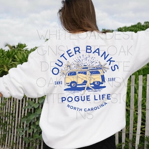 Outer Banks Youth Sweatshirt Preppy Kids Clothes OBX Sweatshirt Pogue Life Trendy Kids Clothes Surf Graphic Trendy Summer Sweatshirt Beachy