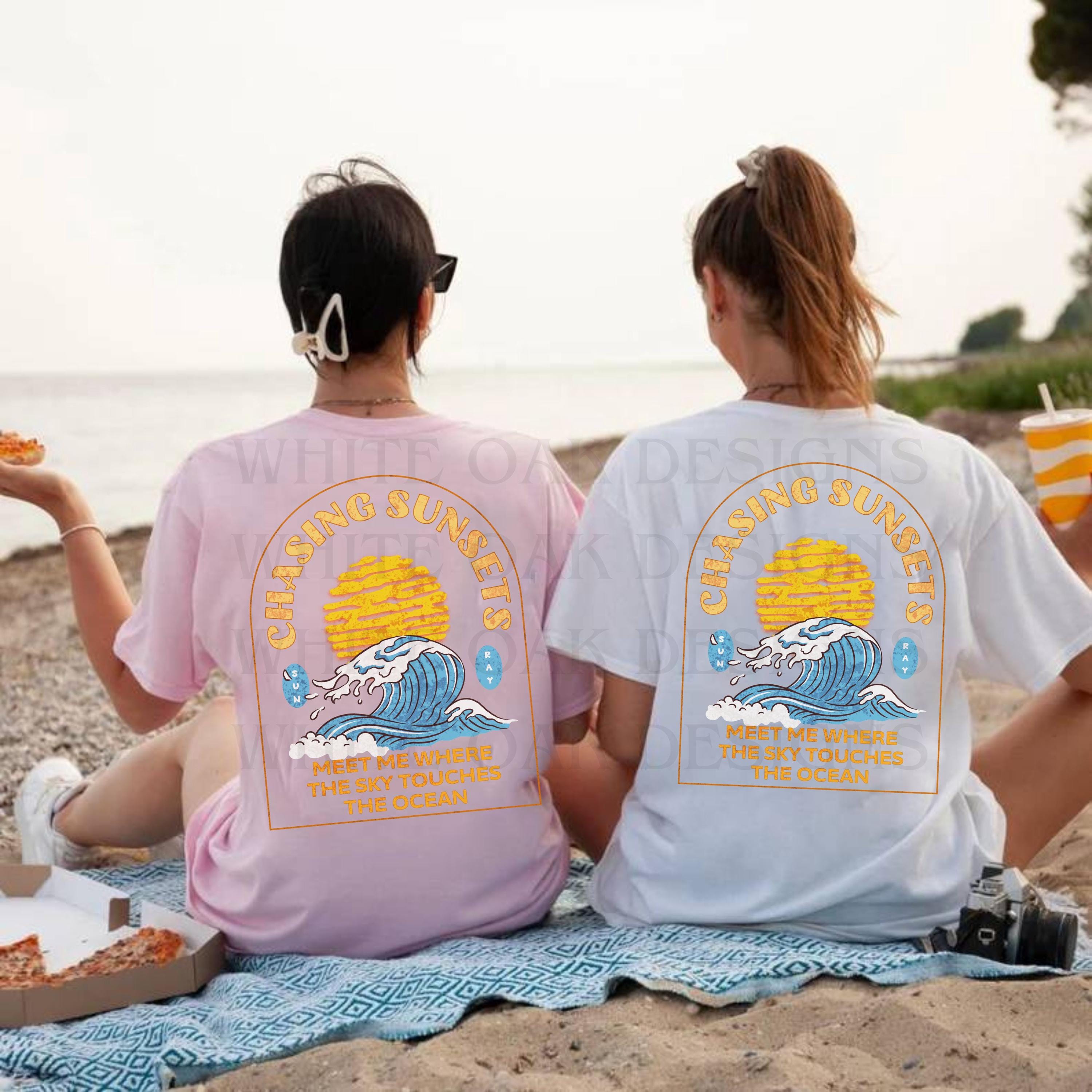 Sunset Chaser Shirt Beachy Summer Shirt Meet Me at Sunset Tshirt
