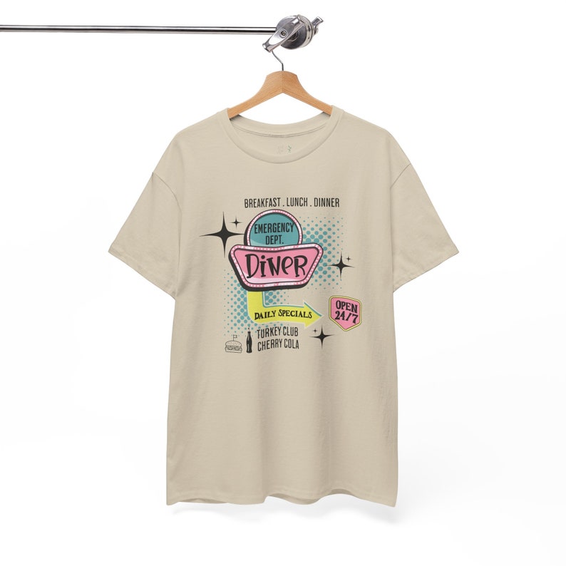 ER Nurse Shirt Funny Nurse Tee Emergency Department Tshirt Retro Nursing Apparel ER Diner Shirt Nurse Appreciation ER Gifts Nurse Retro Tee 画像 7