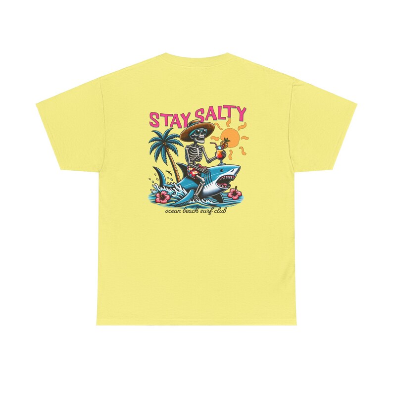Stay Salty Beach Shirt Trendy Shirt Stay Salty Summer Shirt Coconut Girl Clothes Skeleton Tshirt Coastal Tee Preppy Clothes Graphic T-Shirt image 8