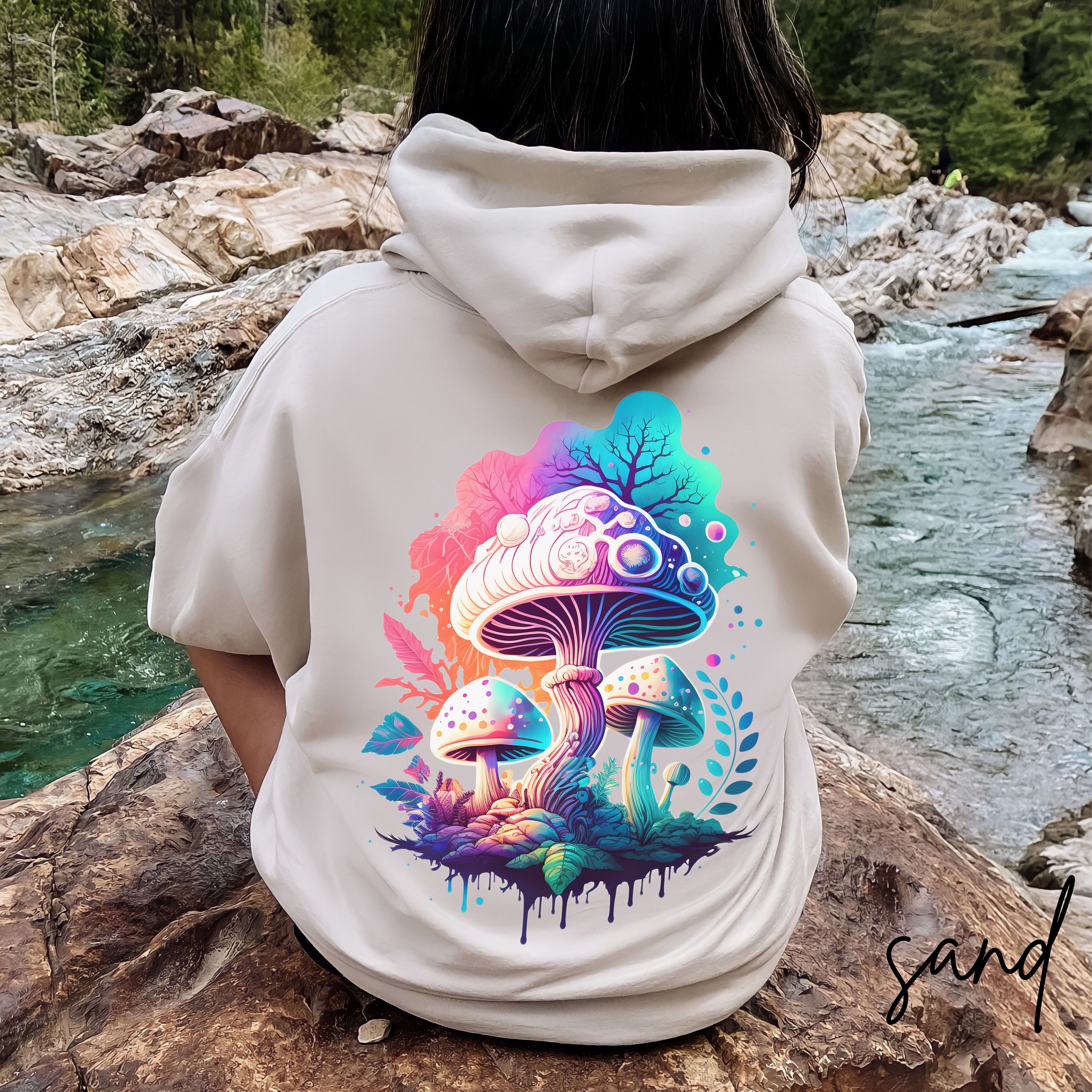 Mushroom hoodie & Ohm Harem pants