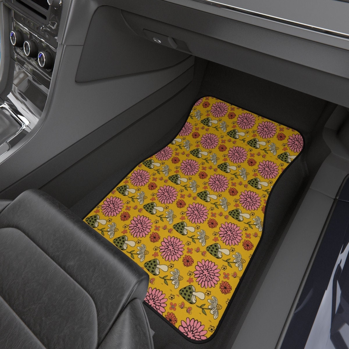 Cute Car Mats Hippie Mushroom Boho Car Accessories For - Temu United Arab  Emirates
