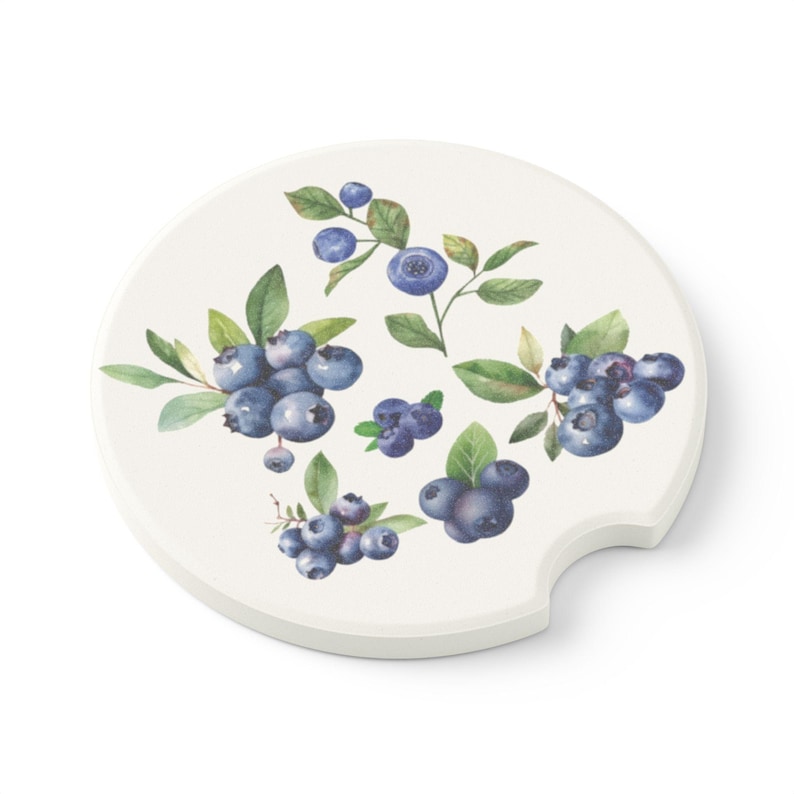 Podkładka samochodowa Blueberry Podkładka z mydlanego kamienia Akcesoria samochodowe Śliczne podstawki samochodowe Kubek samochodowy Akcesoria samochodowe Dekoracje samochodowe Blueberry Dekoracje samochodowe Prezenty samochodowe z owocami zdjęcie 3