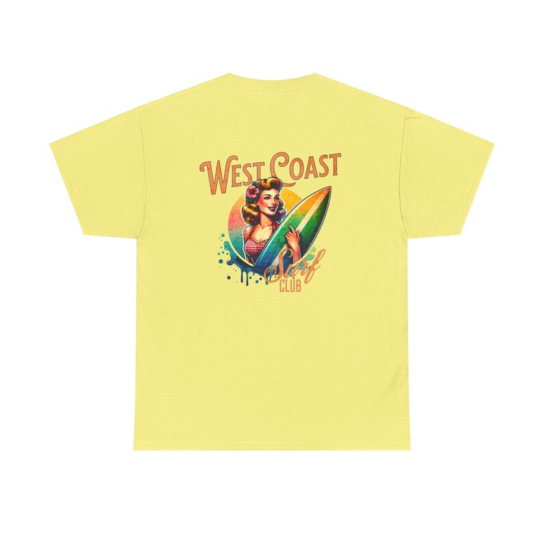 Camisa de playa de la costa oeste Ropa de chica de coco Camiseta de verano de moda Camiseta de surf retro Camiseta gráfica de gran tamaño Ts Mermaidcore Ocean Insipred Ropa preppy imagen 9