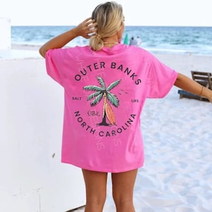 Outer Banks Tshirt Preppy Clothes Coconut Girl Tee Surf Shirt Beachy Shirts VSCO Girl Shirt Trendy TS Aesthetic T Shirt Y2K Shirt Graphic