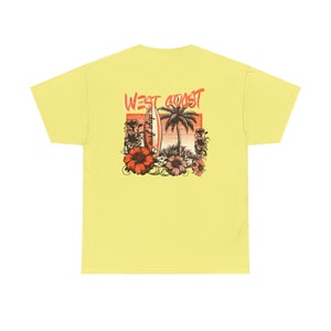 West Coast Beach Shirt Coconut Girl Clothes Trendy Summer Tee Retro Surf Tee Oversized Graphic Ts Mermaidcore Ocean Insipred Preppy Clothes image 7