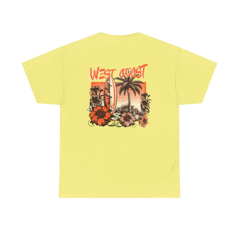 West Coast Beach Shirt Coconut Girl Clothes Trendy Summer Tee Retro Surf Tee Oversized Graphic Ts Mermaidcore Ocean Insipred Preppy Clothes image 7