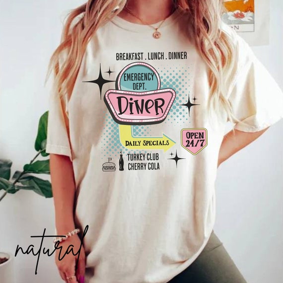 ER Nurse Shirt Funny Nurse Tee Emergency Department Tshirt Retro Nursing Apparel ER Diner Shirt Nurse Appreciation ER Gifts Nurse Retro Tee