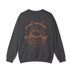 Sunset Sweatshirt Beachy Sweatshirt Coconut Girl Clothes Ocean Inspired Style Aesthetic Sweats Trendy Beachy Shirt Sunset Chaser Mermaidcore image 9