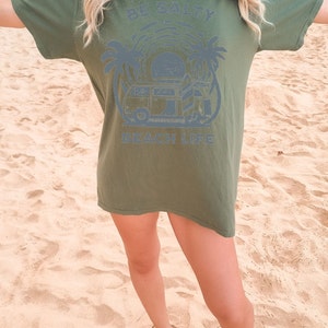 Be Salty Shirt Comfort Colors Beach Life Tee Trendy TS Vintage Graphic Tee Aesthetic Tshirts Preppy Clothes Y2K VSCO Girl Aesthetic Tshirts image 7