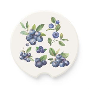 Podkładka samochodowa Blueberry Podkładka z mydlanego kamienia Akcesoria samochodowe Śliczne podstawki samochodowe Kubek samochodowy Akcesoria samochodowe Dekoracje samochodowe Blueberry Dekoracje samochodowe Prezenty samochodowe z owocami zdjęcie 4