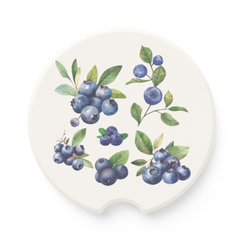 Podkładka samochodowa Blueberry Podkładka z mydlanego kamienia Akcesoria samochodowe Śliczne podstawki samochodowe Kubek samochodowy Akcesoria samochodowe Dekoracje samochodowe Blueberry Dekoracje samochodowe Prezenty samochodowe z owocami zdjęcie 4