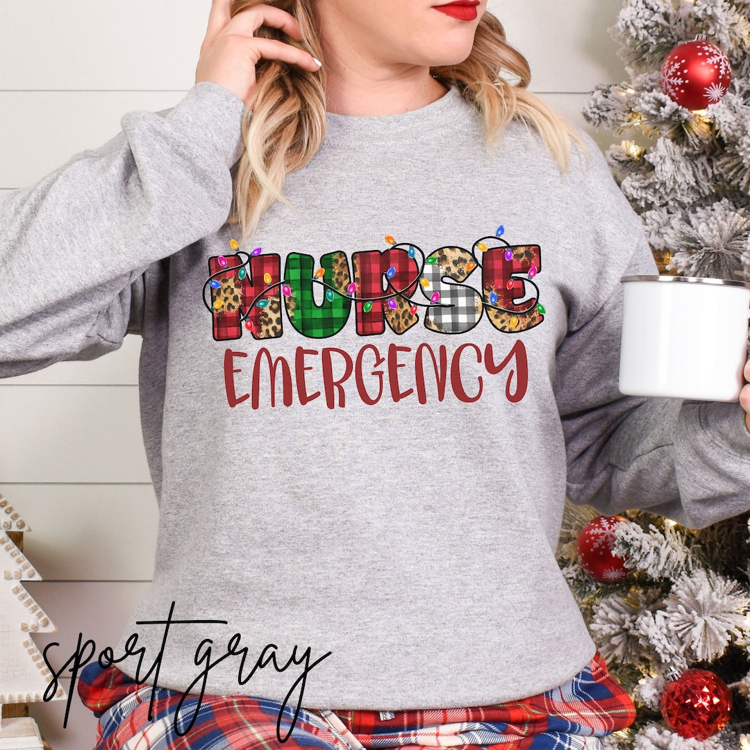 Er Nurse Sweatshirt Emergency Department Logo Png Svg, ER Nurse